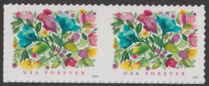 US 5849 Celebration Blooms F horz pair MNH 2024