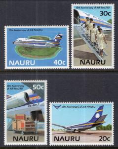 Nauru 303-306 Airplanes MNH VF