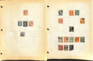United States Stamp Collection on 70 Pages, 1851-1960 Neatly Identified (DJ)
