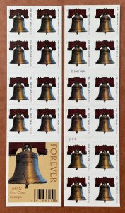 4127a LIBERTY BELL Booklet Pane of 20 US Forever Stamps MNH 2007 Plate S11111