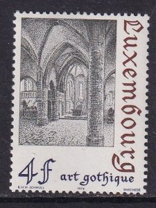 Luxembourg  #535  MNH 1974  Church interior 4fr