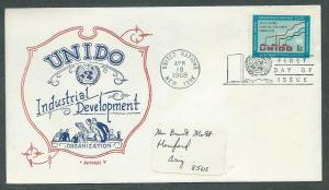 U. N. Scott 185 Artopages FDC UNIDO Industrial Development