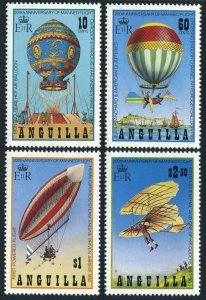 Anguilla 542-545,MNH. Mi 546-549. Manned flight, 200th Ann.1983. Balloons,Gilder