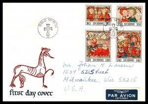 Norway 695-698 Pen FDC