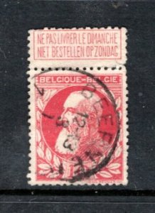 BELGIUM 85 with tab on top - King Leopold