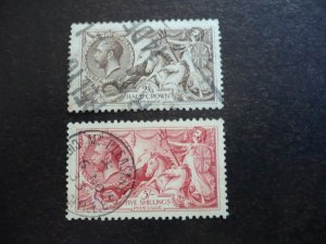 Stamps - Great Britain - Scott# 179-180 - Used Part Set of 2 Stamps