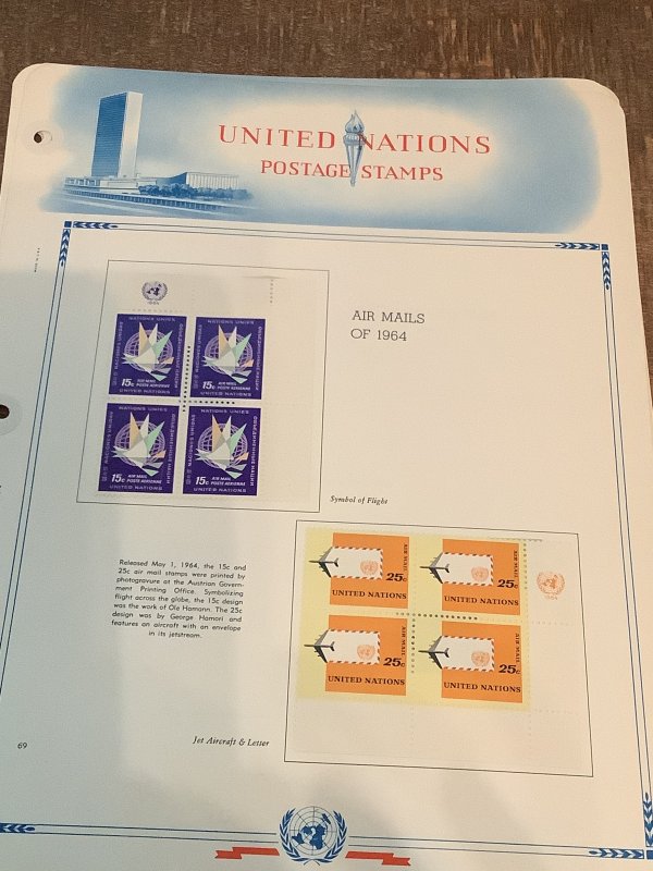 UNITED NATIONS MINT COLLECTION ON ALBUM PAGES