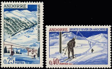 Scott #169-70 Ski Lift MNH