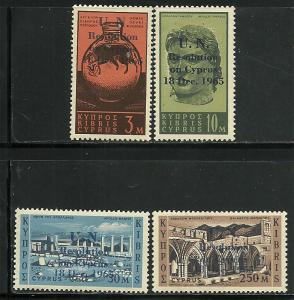 Cyprus # 265-8, Mint Hinge