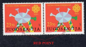 002 - Yugoslavia 1983 - World Communications Year - ERROR - MNH Stamp