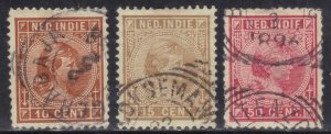 NED-INDIES SC# 23,25,29 USED  1892-97