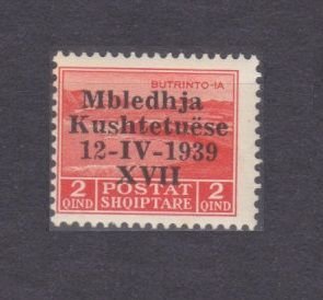 1939 Albania  285 Overprint - #218