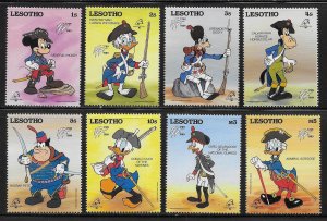 Lesotho 710-717 Disney PHILEXFRANCE '89 MNH c.v. $9.25