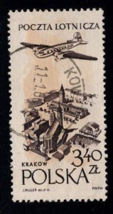 Poland Scott C43 Used  Airmail stamp