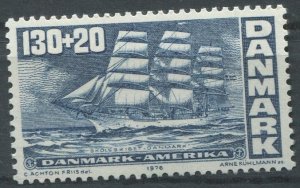 Denmark Sc#B52 MNH, 130o+20o vio bl, American Revolution (1976)