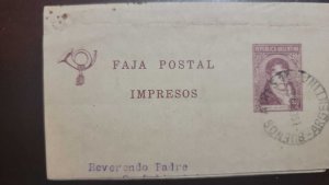 P) 1917 ARGENTINA, GENERAL MANUEL BELGRANO, POSTAL STATIONERY, CIRCULATED, XF