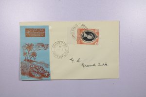 Turks Islands 1950s FDC - 2d Stamp - Grand Turk - F76090