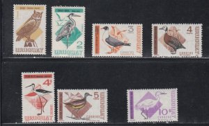 Uruguay # 751-756, Birds, Mint Hinged, 1/3 Cat.