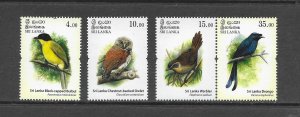 BIRDS- SRI LANKA #2125-28 MNH