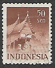 Netherlands Indies # 322 - Minang Kabau House - used.....{P28}