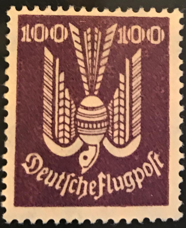 Germany C24/Mi347 100pf Carrier Pigeon MNH CV$200 1924