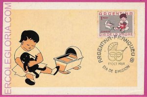 ag3523 - ARGENTINA - POSTAL HISTORY - Maximum Card - 1959 CHILDREN Toys-