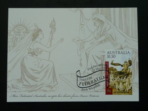 Miss Federated Australia and Queen Victoria maximum card Australia 84988