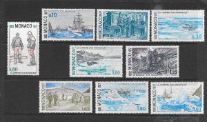 MONACO - CLEARANCE #1073-81 CAREER OF A SAILOR MNH