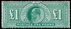 Great Britain Scott 142 (1902) Mint NH VF OG, CV $2000.00 C