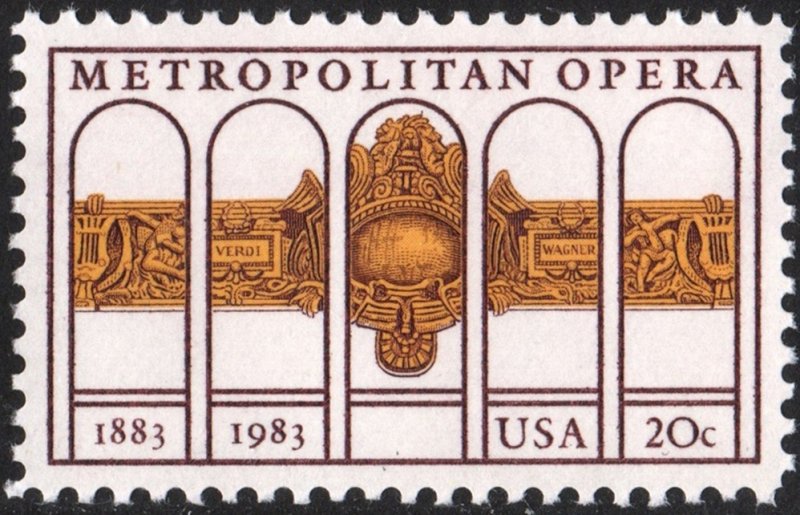 SC#2054 20¢ Metropolitan Opera Single (1983) MNH