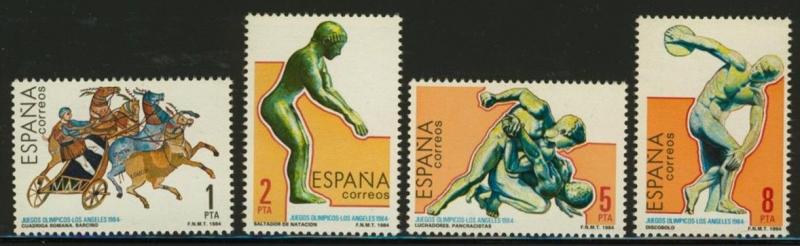 Spain 2384-7 MNH Summer Olympics, Horse, Charriot