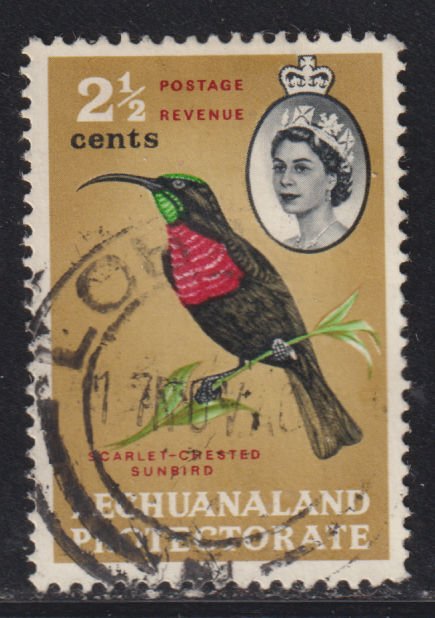 Bechuanaland Protectorate 182 Scarlet Chested Sunblrd 1961