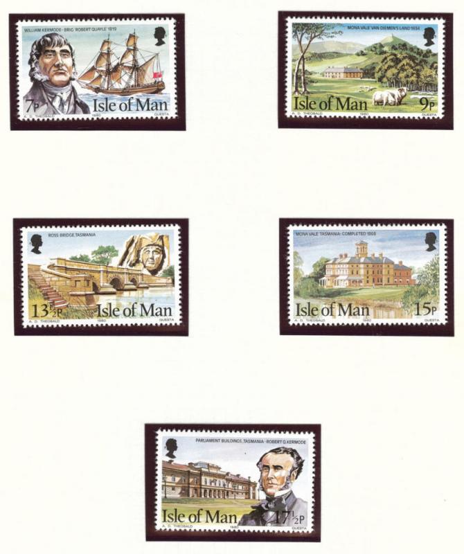 Isle of Man Scott 177-181 MNH** 1980  set