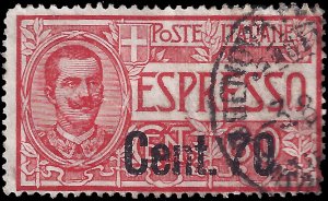 Italy 1925 Sc E13 uvg espresso