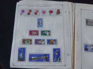 Germany and Area 1975-1977 Mint/Used Stamp Collection on Scott Int Album Pages