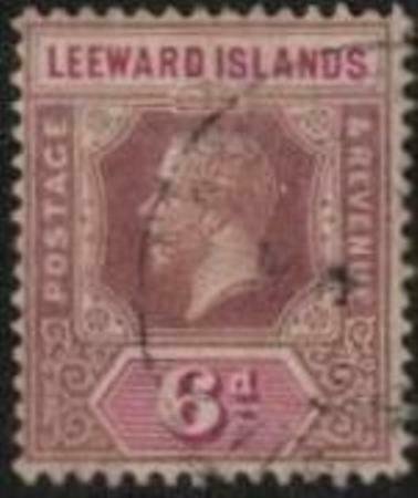 Leeward Islands 1923 SC 75 Used