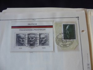 Germany and Area 1975-1977 Mint/Used Stamp Collection on Scott Int Album Pages