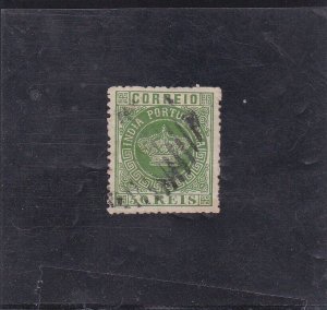 PORTUGUESE INDIA  CROWN 50 R. Perf. 12,5 AF # 53       Used