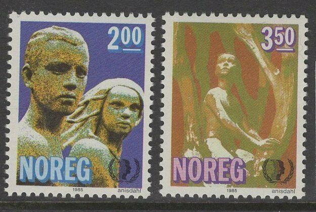 NORWAY SG954/5 1985 INTERNATIONAL YOUTH YEAR MNH