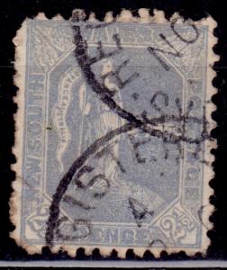 New South Wales, 1890, Australia, 2 1/2p, Scott# 89, used