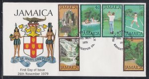 Jamaica Scott 465/70 FDC - 1979 Definitive Issues