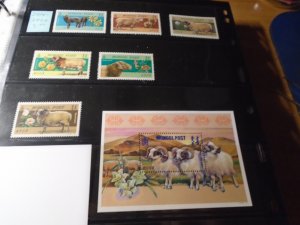 Mongolia  #  2414-20  MNH  Sheeps