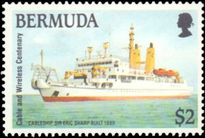 Bermuda #601-604, Complete Set(4), 1990, Ships, Never Hinged