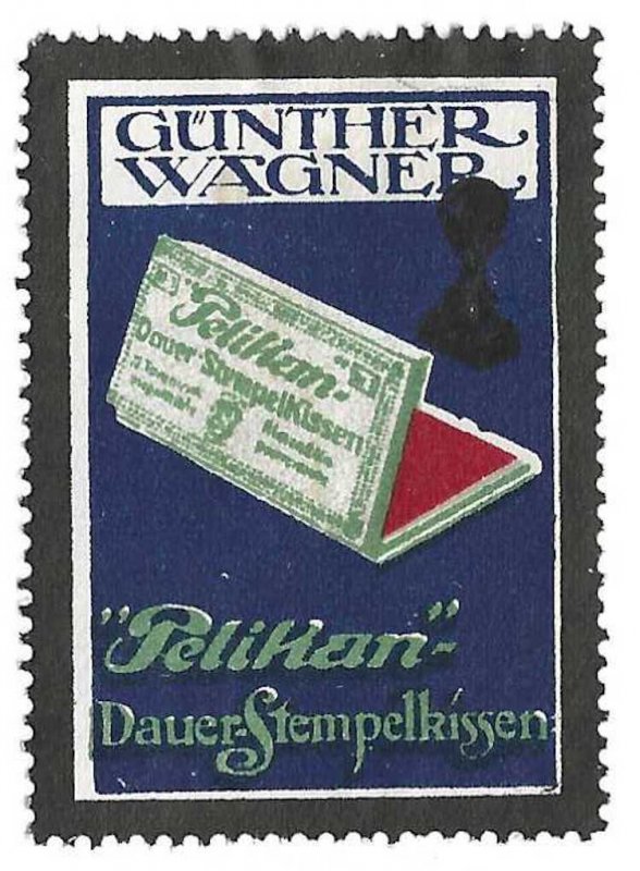 Pelikan Permanent Ink Stamp Pad, Early Germany Poster Stamp | Specialty  Philately - Cinderellas, Stamp