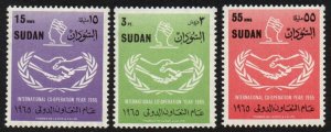 Sudan Sc #182-184 MNH