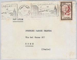 French Colonies: MAROC Morocco POSTAL HISTORY: COVER to ITALY 1960 nice postmark