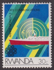 Rwanda 1176 World Communications Year 1984
