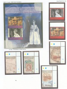 St. Lucia #1171-1177 Mint (NH) Single (Complete Set) (Queen)