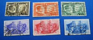 ITALY  1941  -  SCOTT # 413-418     USED     COMPLETE SET     (LL)