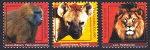 Gambia 2017 Mammals Scott #3736-3738 Mint Never Hinged Huge face value!